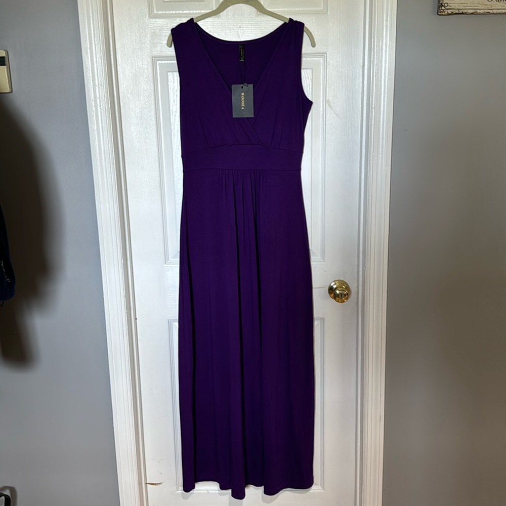 Woosea purple maxi dress